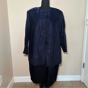 Karin Stevens Plus Size Women's Navy Dress. Size 20WP. Perfect for weddings.